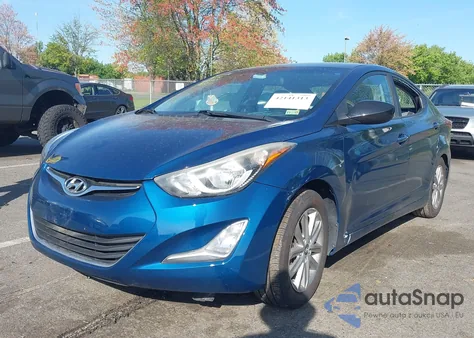 2016 Hyundai Elantra Se из США, поврежденный, VIN KMHDH4AE5GU607196